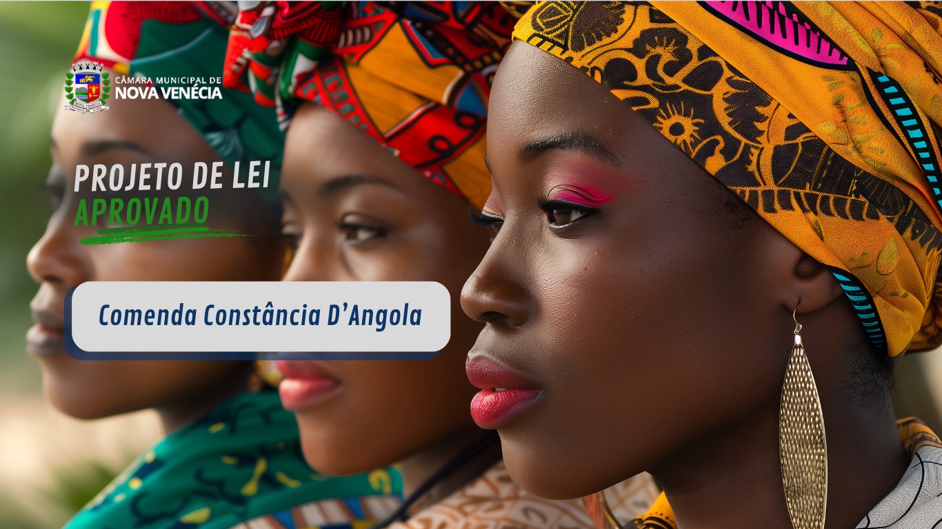 Câmara Municipal de Nova Venécia aprova projeto que institui comenda Constância D’Angola