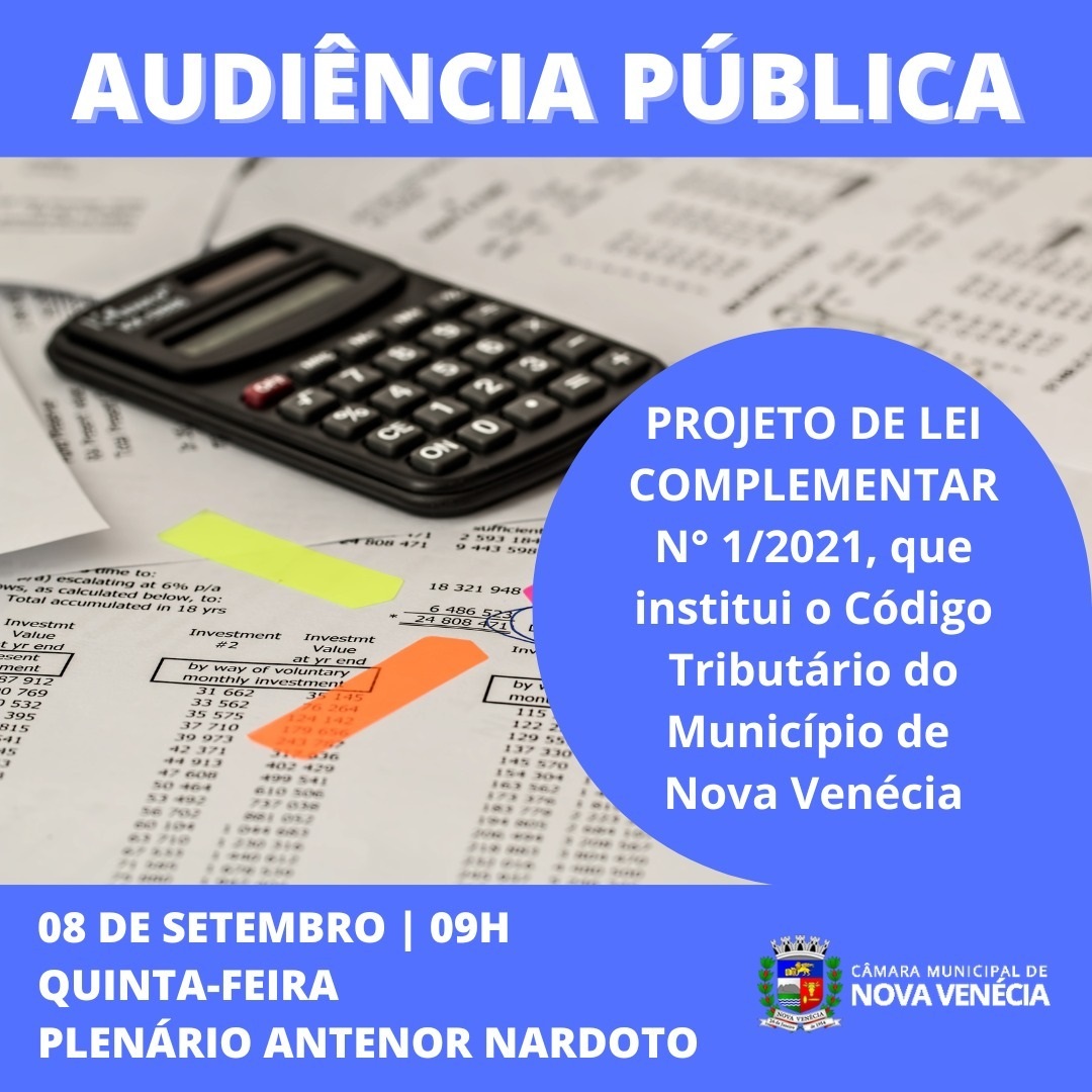 Câmara Municipal de Nova Venécia realiza audiência pública para debater Código Tributário do Município